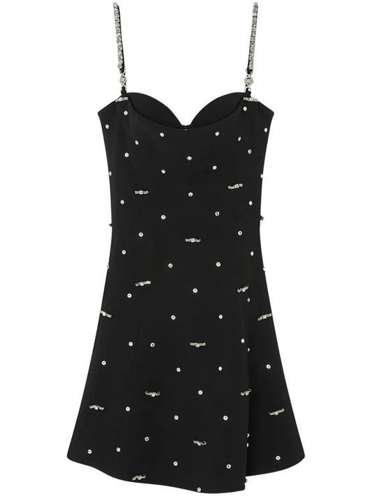 Cielo Stellato Crepe Mini Dress