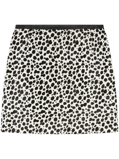 Dalmatian-Print Mini Skirt