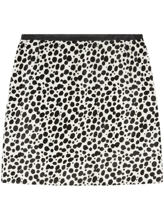 Dalmatian-Print Mini Skirt