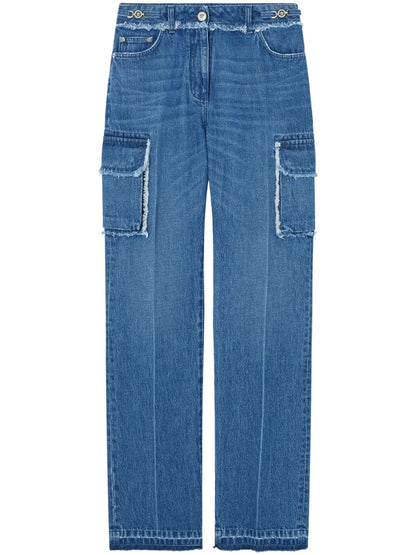 Frayed Cargo Jeans