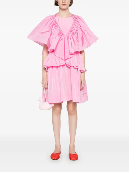 Ruffle-Detailed Mini Dress