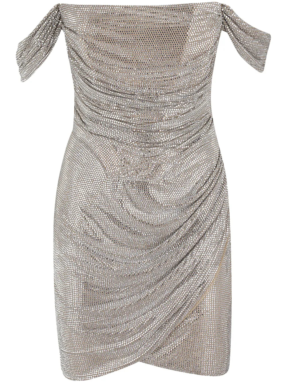 Crystal-Embellished Mini Dress