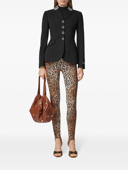 Dalmatian-Print Riding Jacket