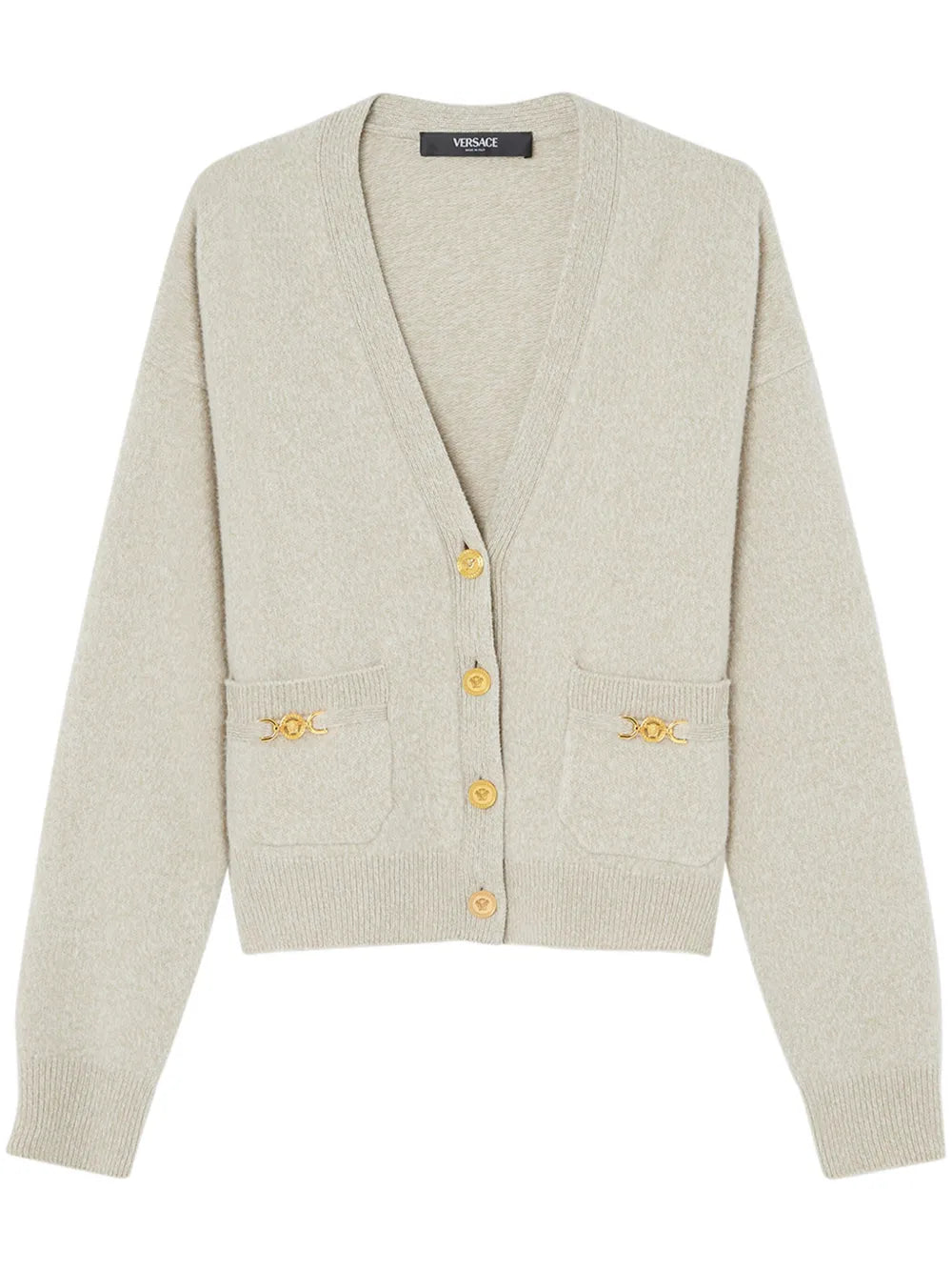 Medusa-Plaque Cardigan