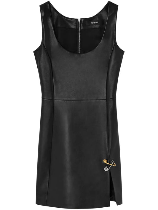 Plongé Leather Mini Dress