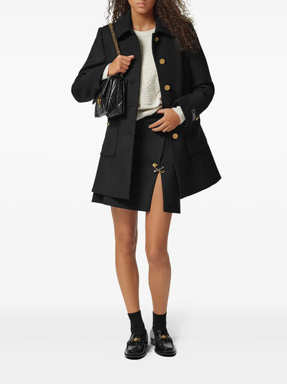 Safety Pin A-Line Mini Skirt