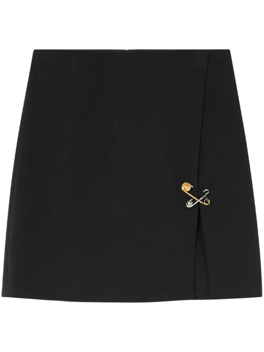 Safety Pin A-Line Mini Skirt