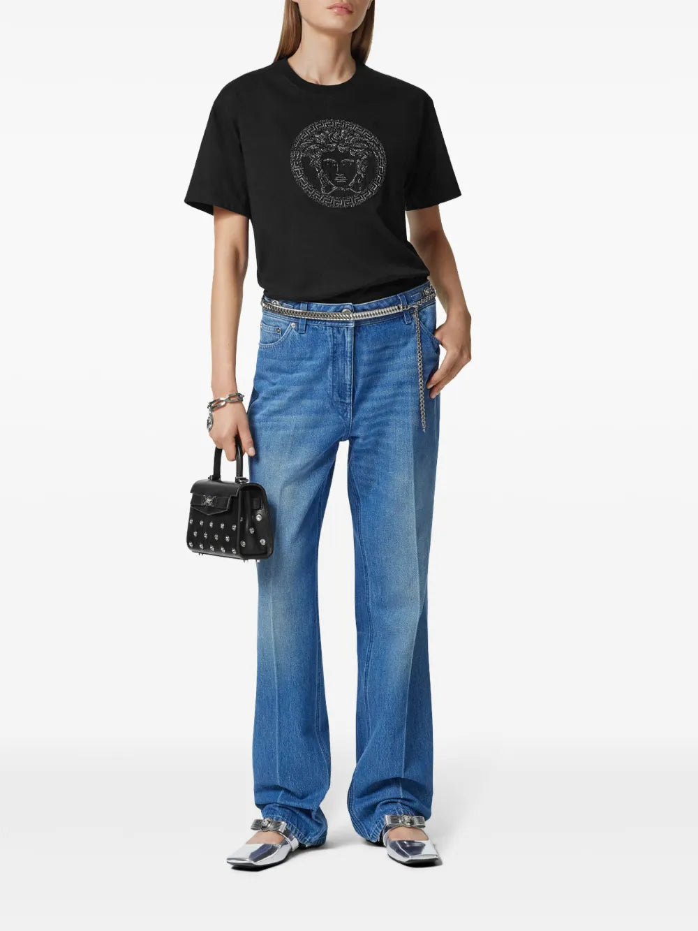 Medusa Embellished T-Shirt