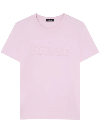 Logo-Embroidered Fringed T-Shirt