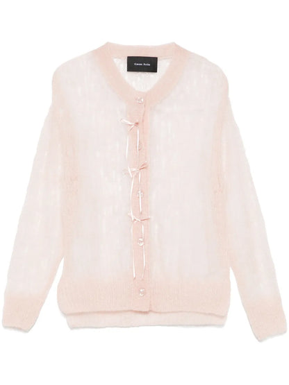 Bow-Embellished Cardigan