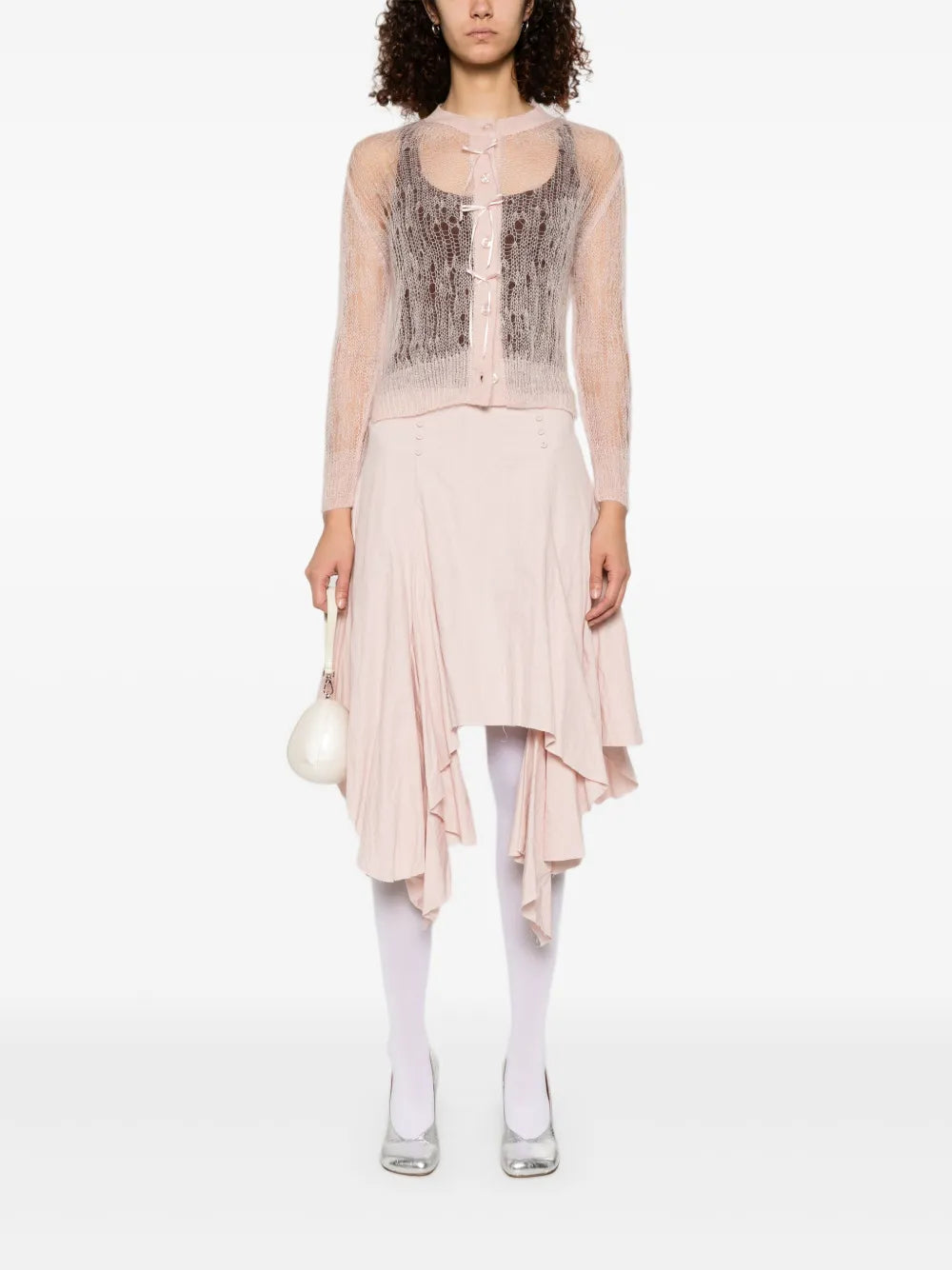 Bow-Embellished Cardigan