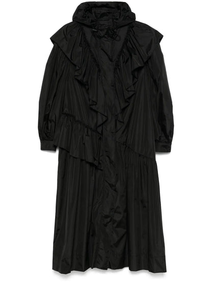 Ruffle-Detail Coat