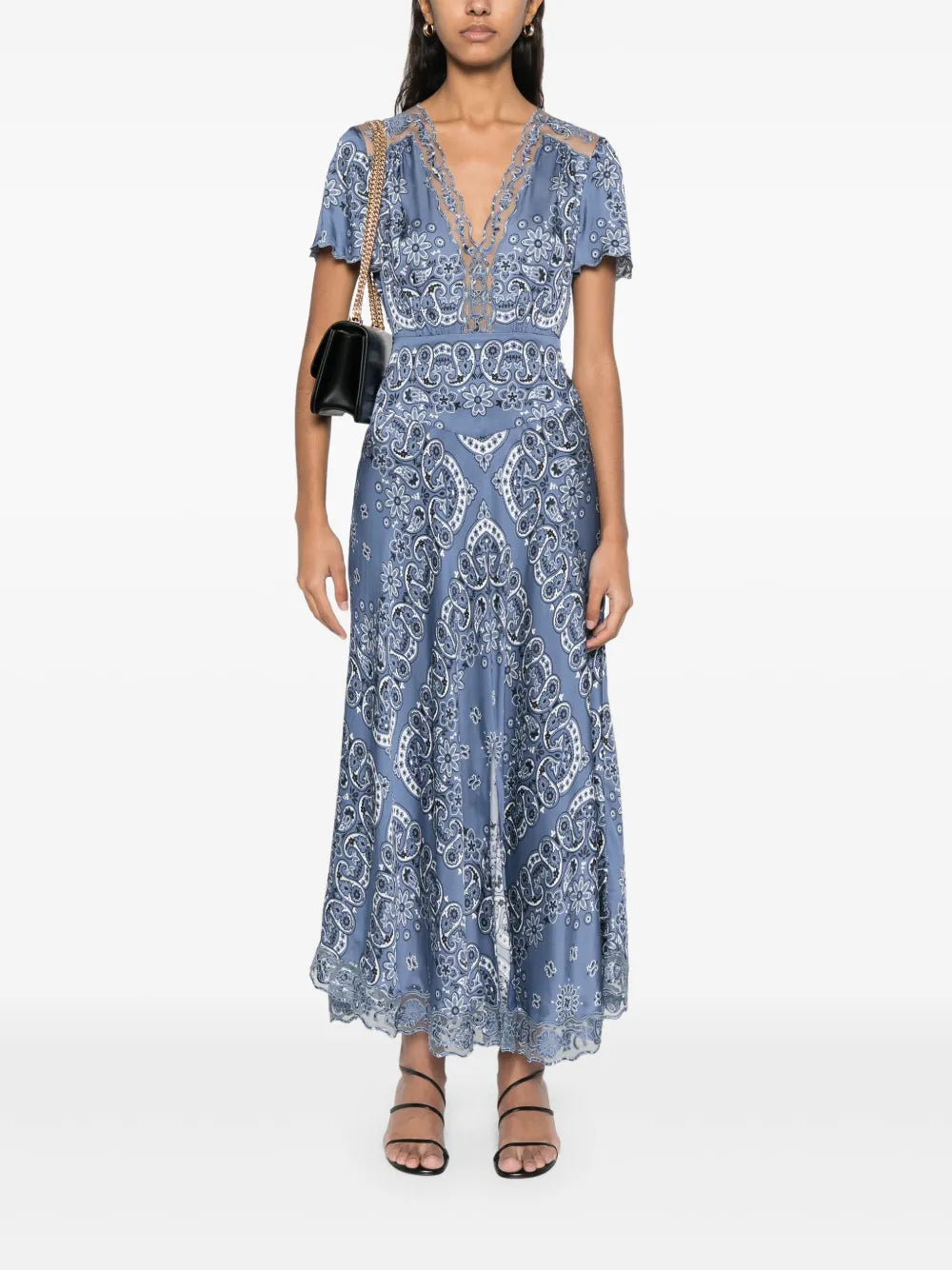 Floral-Print Midi Dress