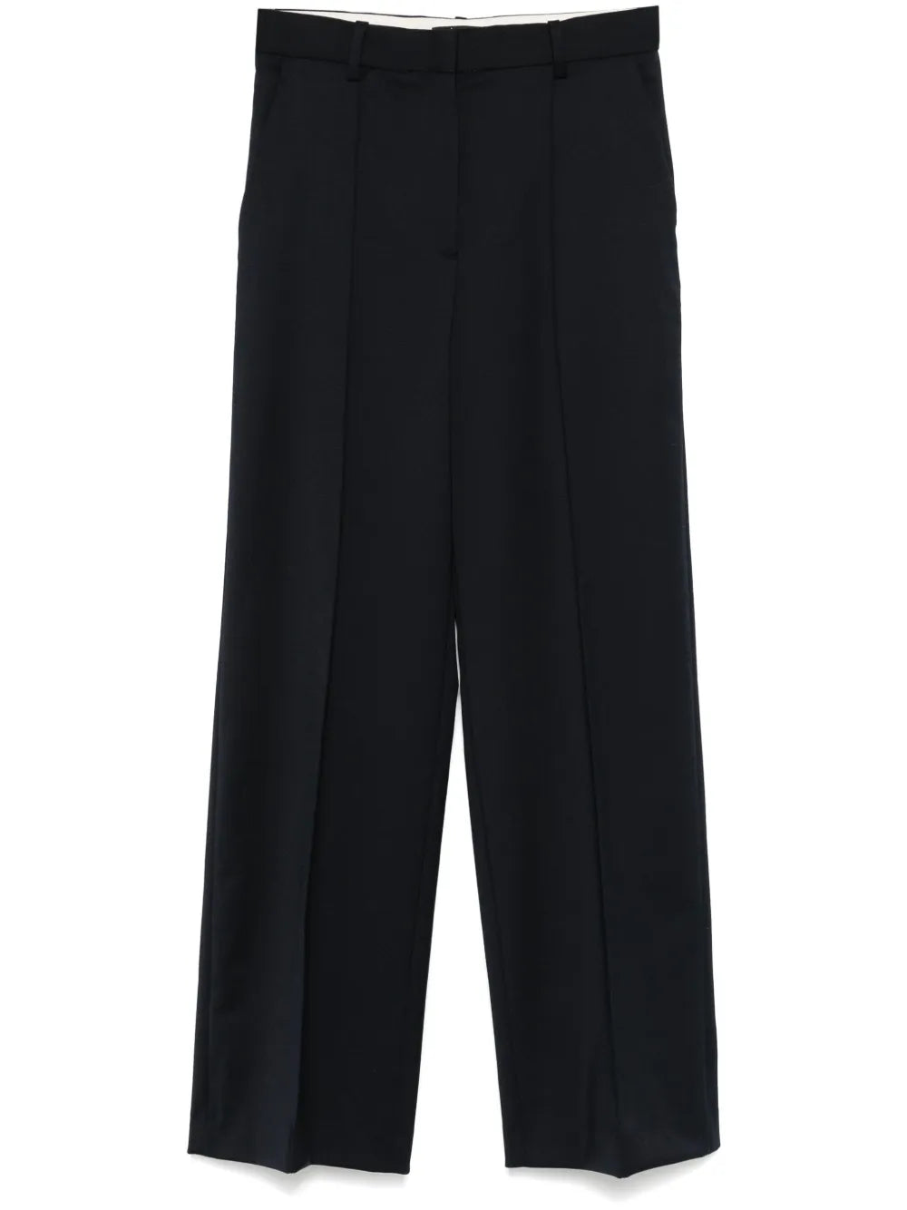 Piped-Trim Tailored Trousers