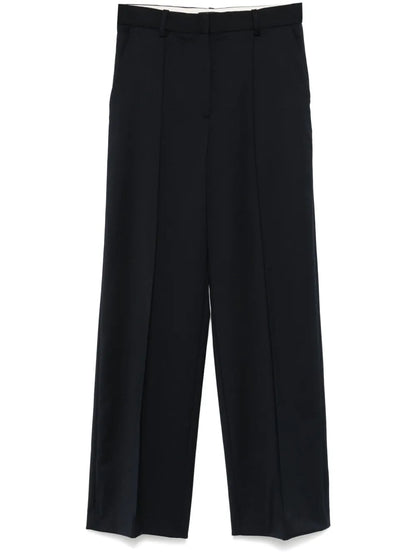 Piped-Trim Tailored Trousers