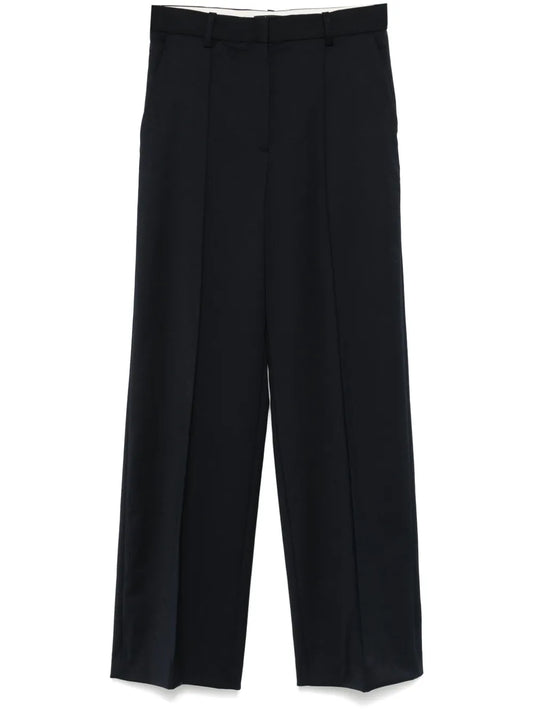 Piped-Trim Tailored Trousers
