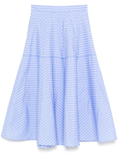 Striped Midi Skirt