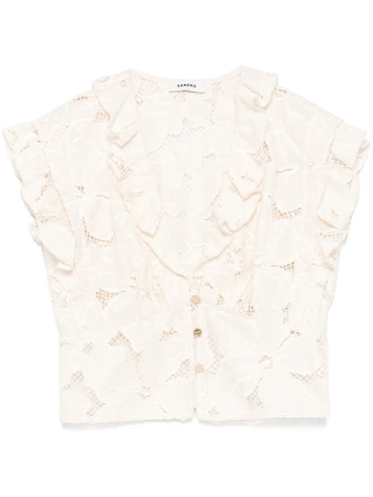 Embroidered Crop Top