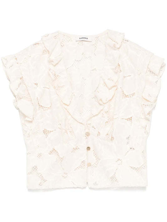 Embroidered Crop Top