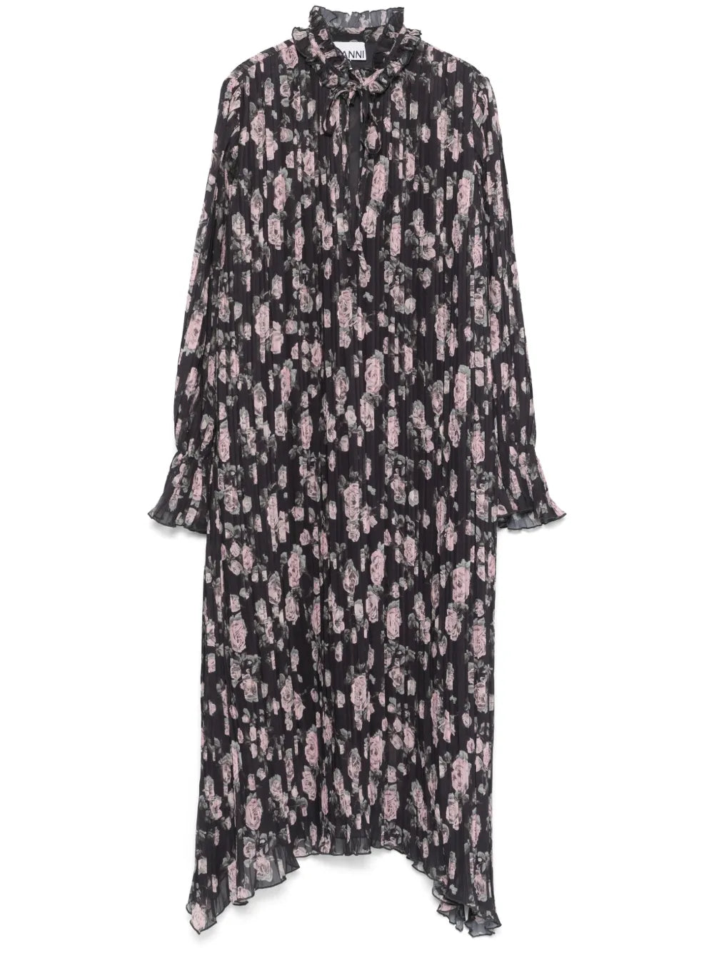 Flora-Printed Georgette Dress
