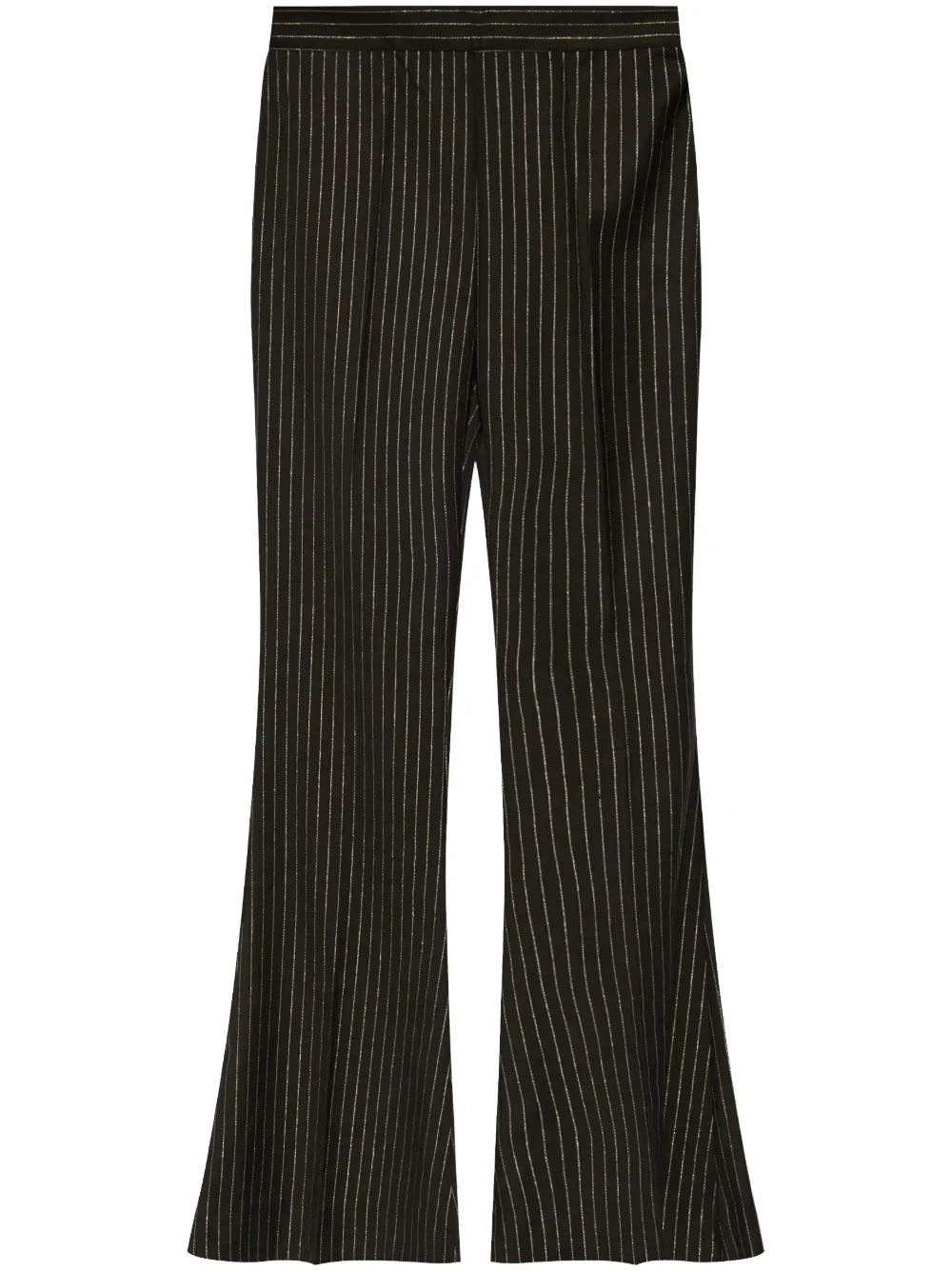 Pinstriped Flared Trousers