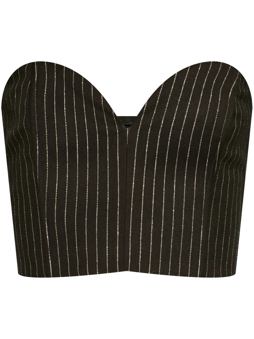 Pinstripe Lurex Crop Top