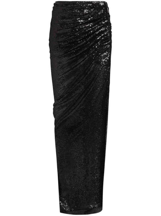 Sequin-Embellished Maxi Skirt