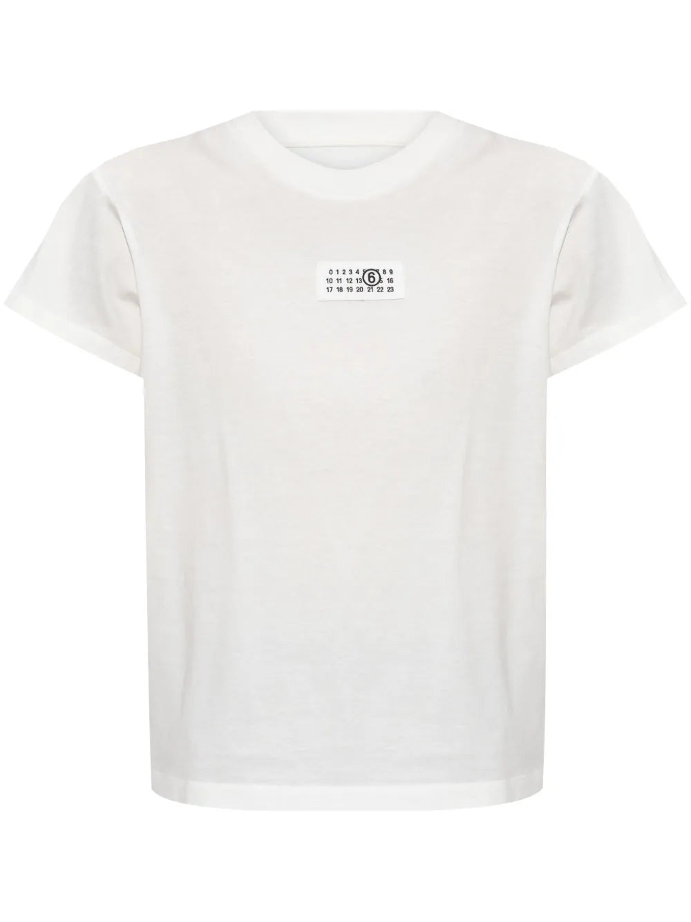 Numbers-Motif Cotton T-Shirt