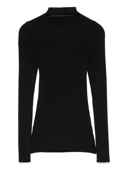 Cut-Out Ribbed Top