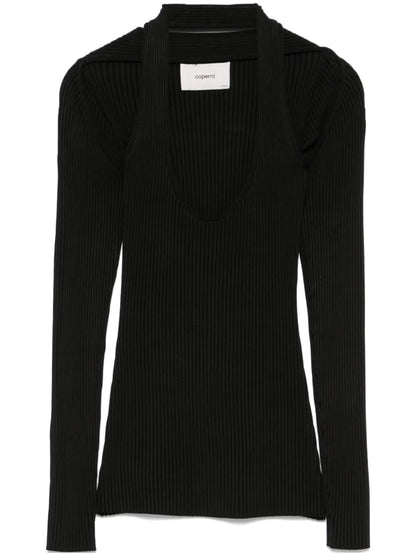 Cut-Out Ribbed Top