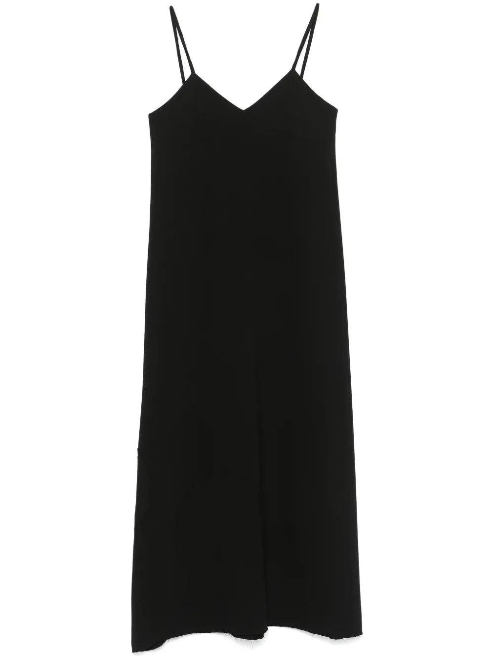 Patch-Detail Midi Dress