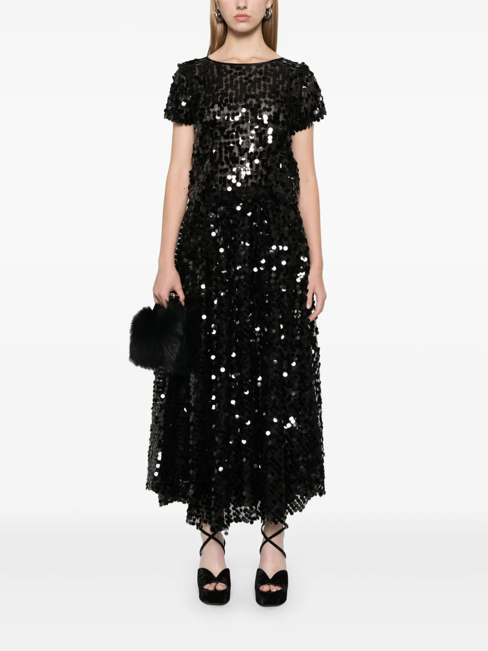 Sequinned Midi Skirt