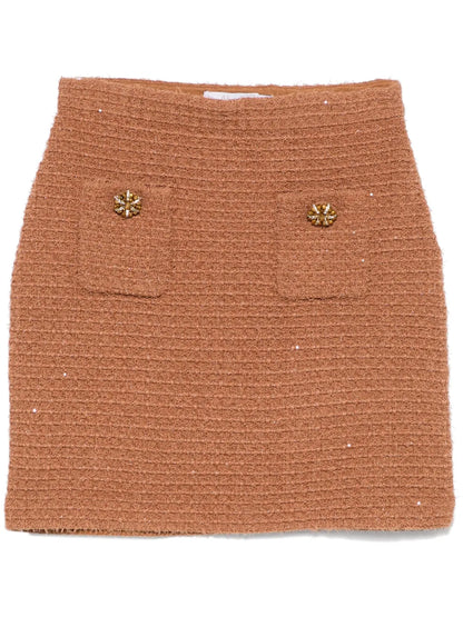 Textured Knit Mini Skirt