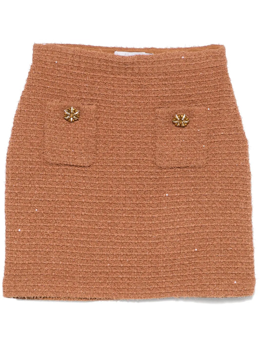 Textured Knit Mini Skirt