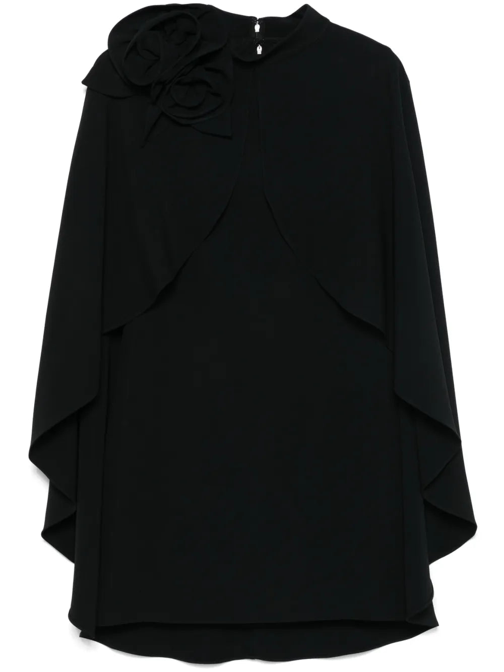 Detachable-Cape Mini Dress