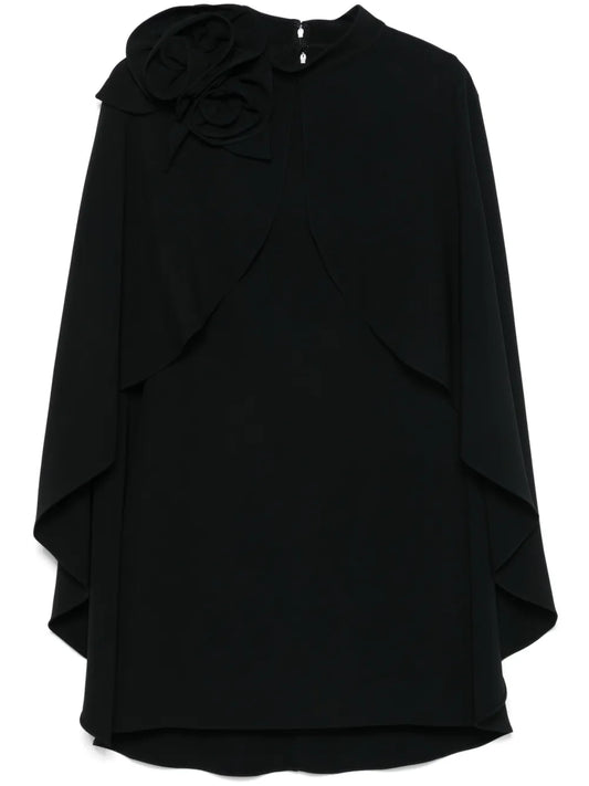 Detachable-Cape Mini Dress