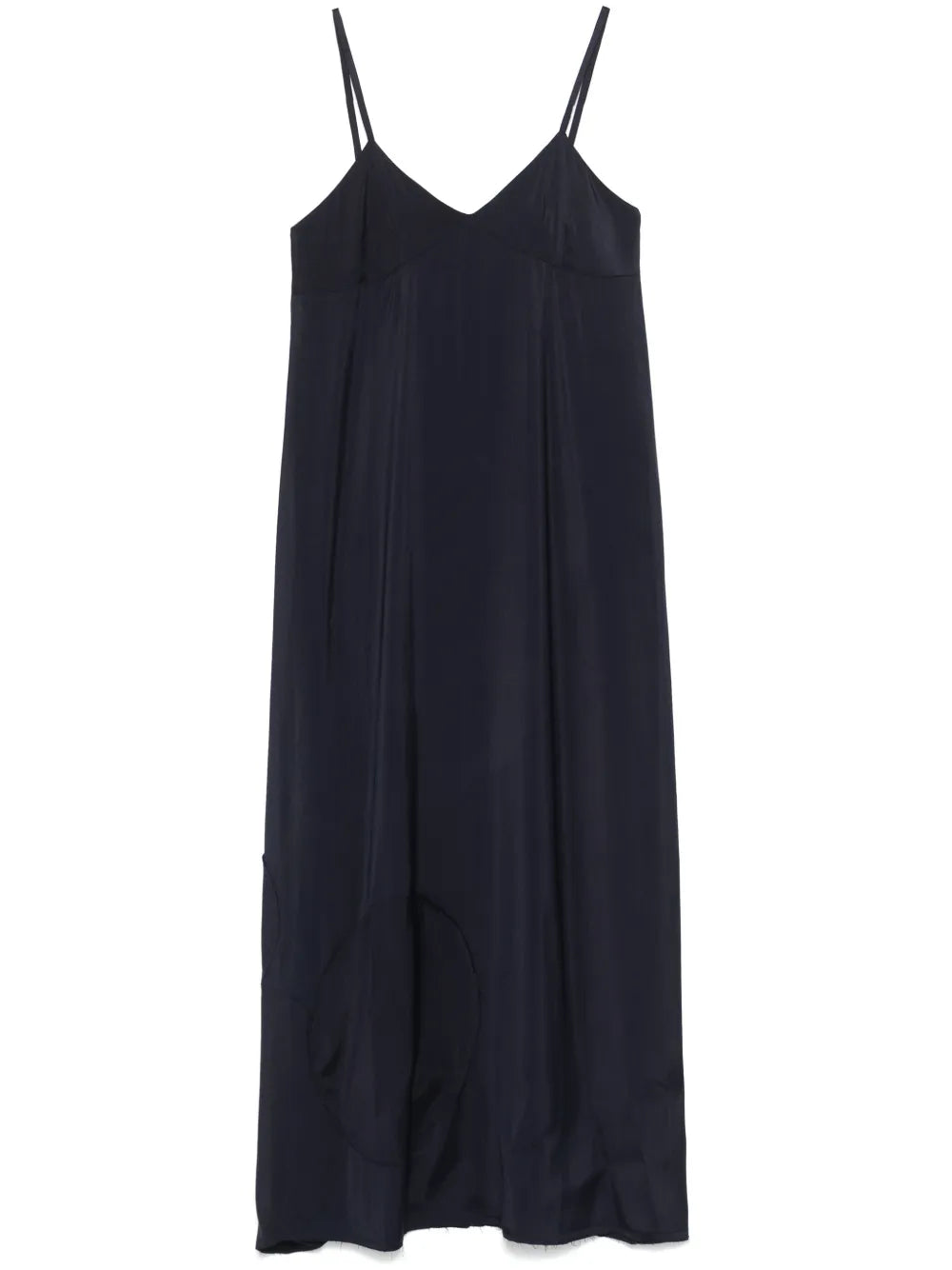 Patch-Detail Midi Dress