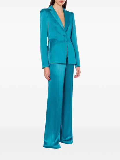 Cut-Out Satin Blazer