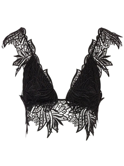 Floral-Embroidered Top