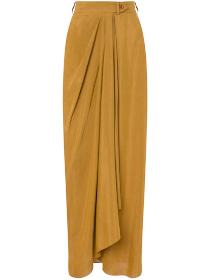 Draped Maxi Skirt