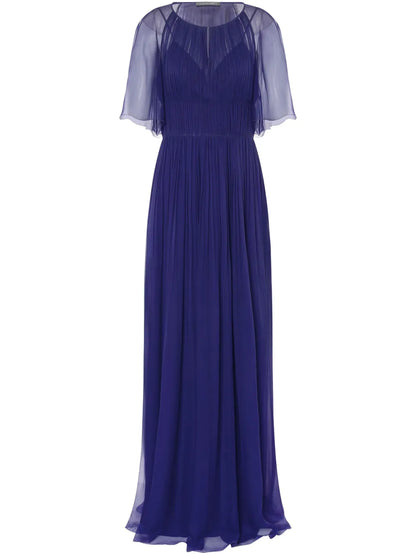 Plissé Maxi Dress