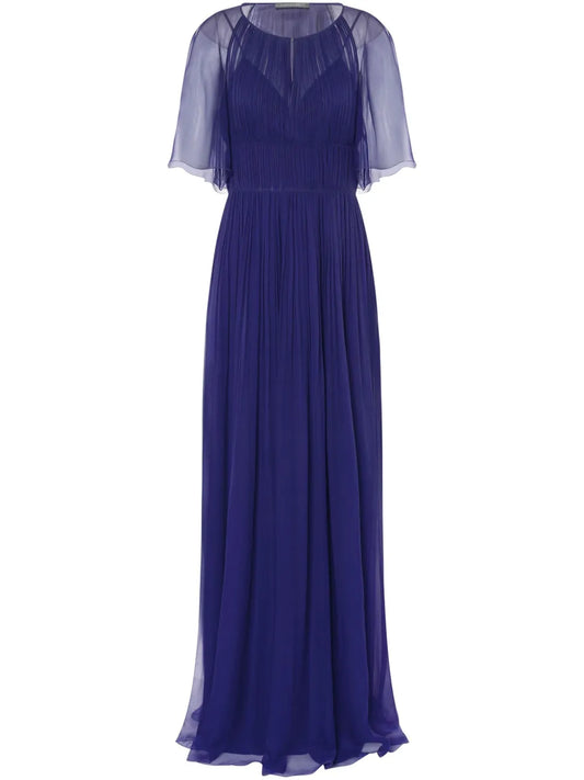 Plissé Maxi Dress
