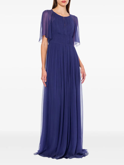Plissé Maxi Dress