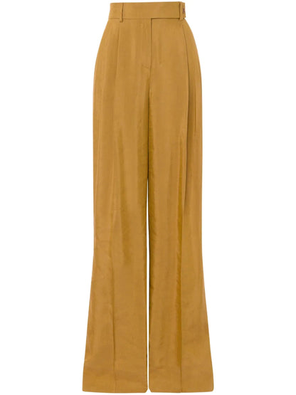 Wide-Leg Tailored Trousers