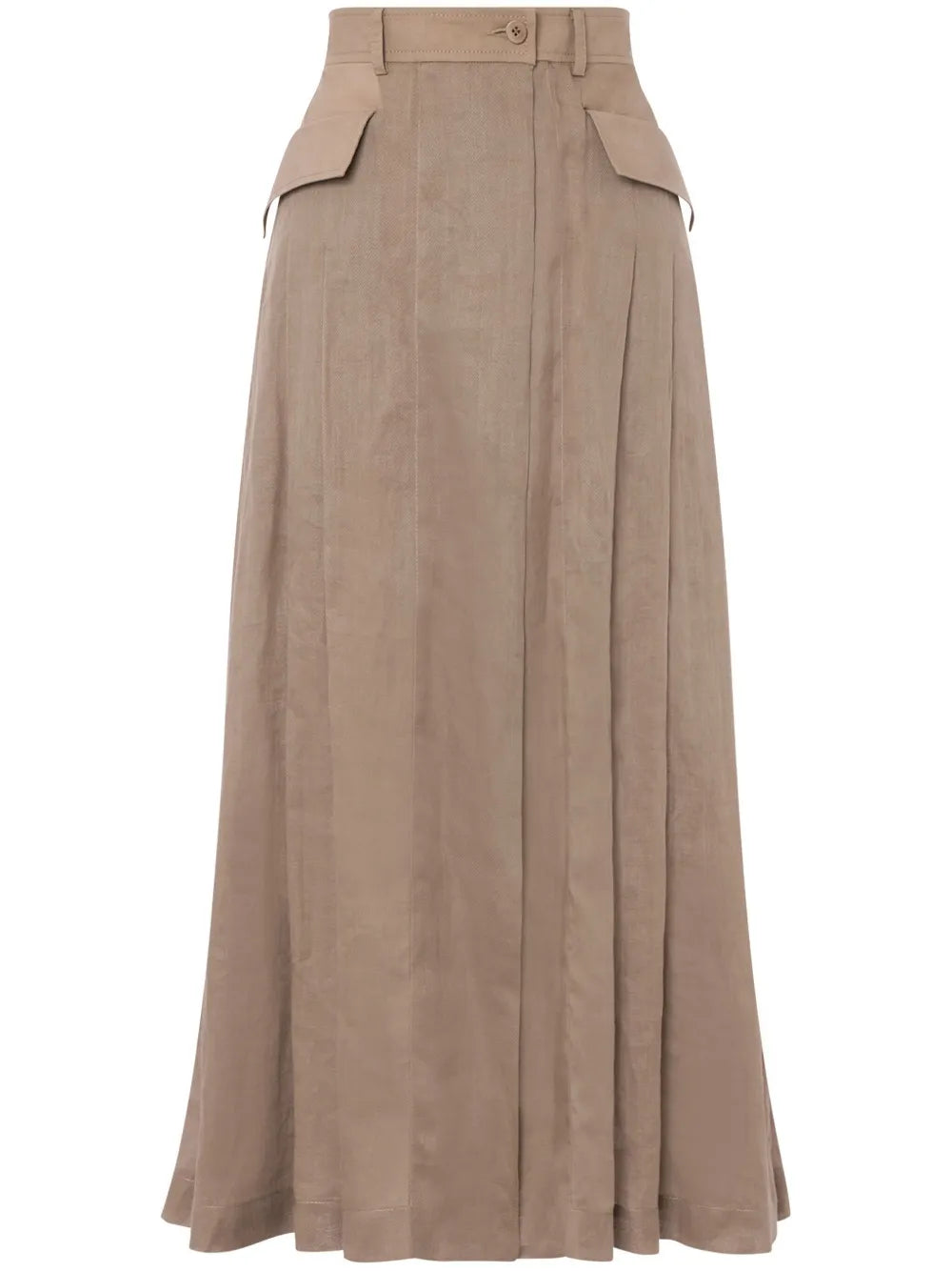 Pleated Midi Skirt