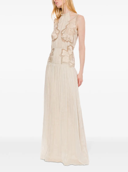 Pleated Maxi Dress