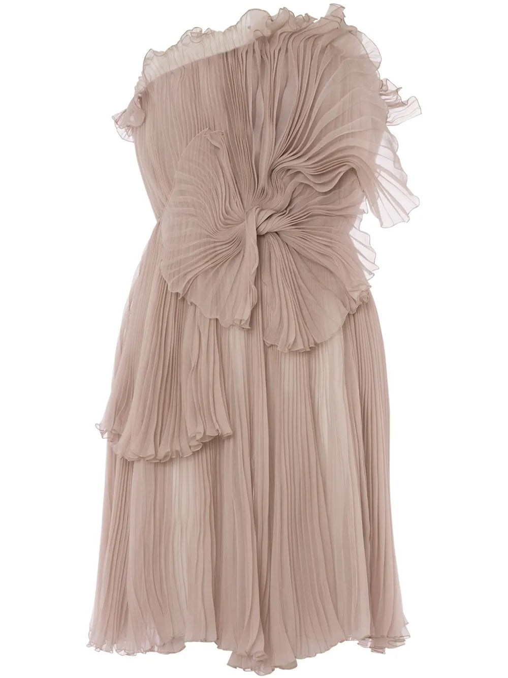 Plissé Mini Dress