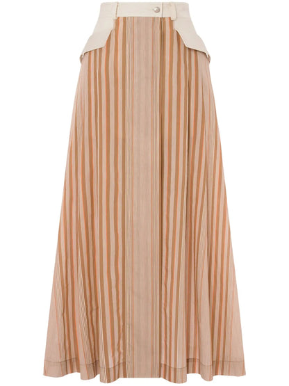 Pleated Maxi Skirt