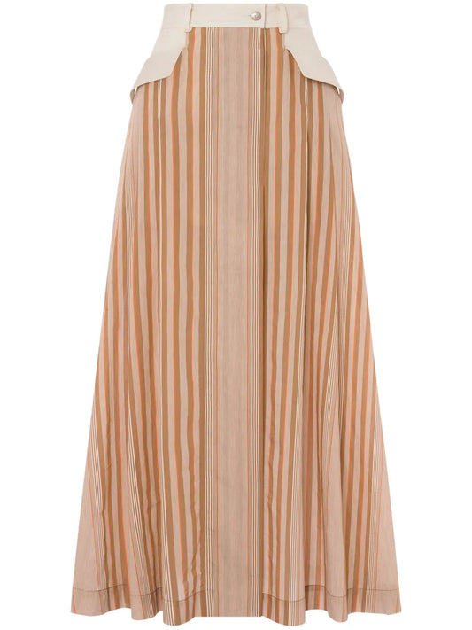 Pleated Maxi Skirt