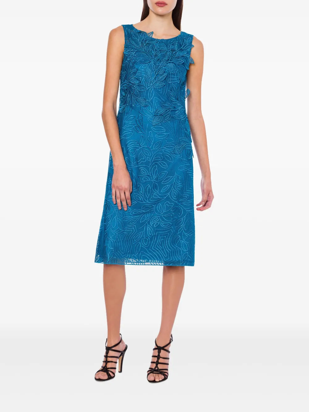 Broderie-Anglaise Midi Dress